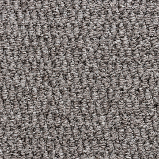 Arabella nickel loop pile grey stair runner
