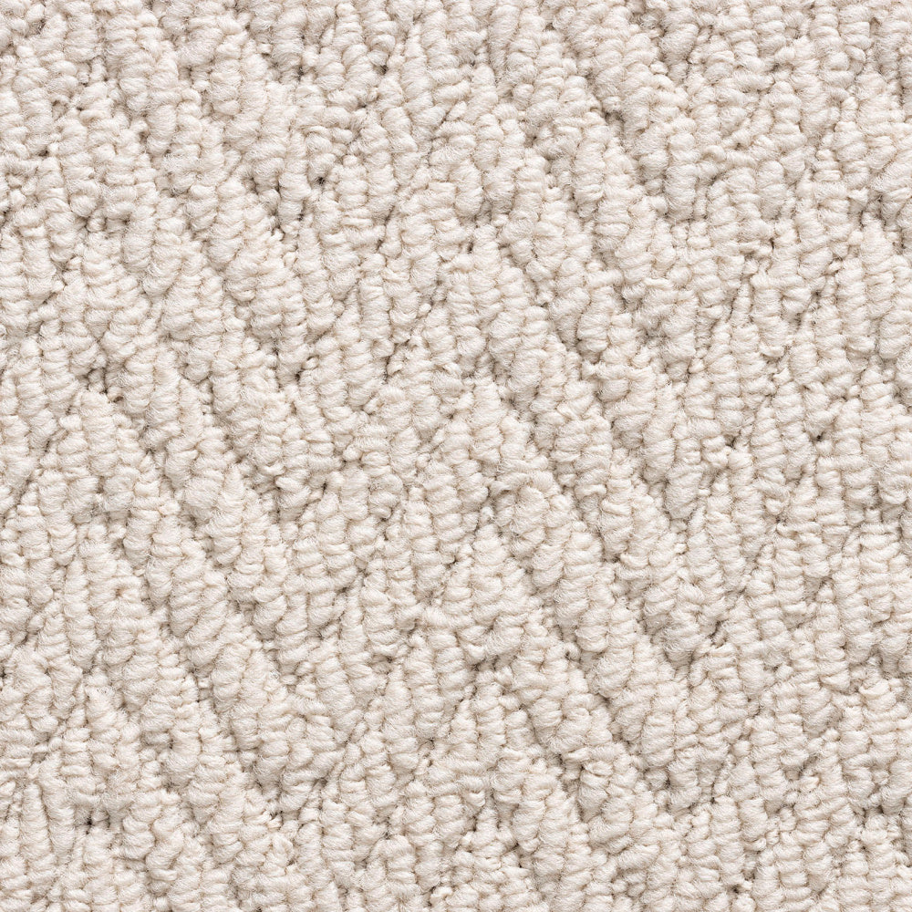Elise vanilla herringbone cream stair runner