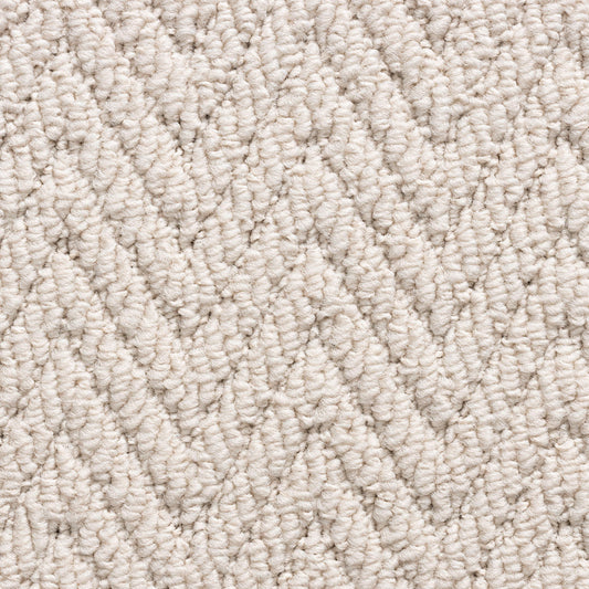 Elise vanilla herringbone cream stair runner