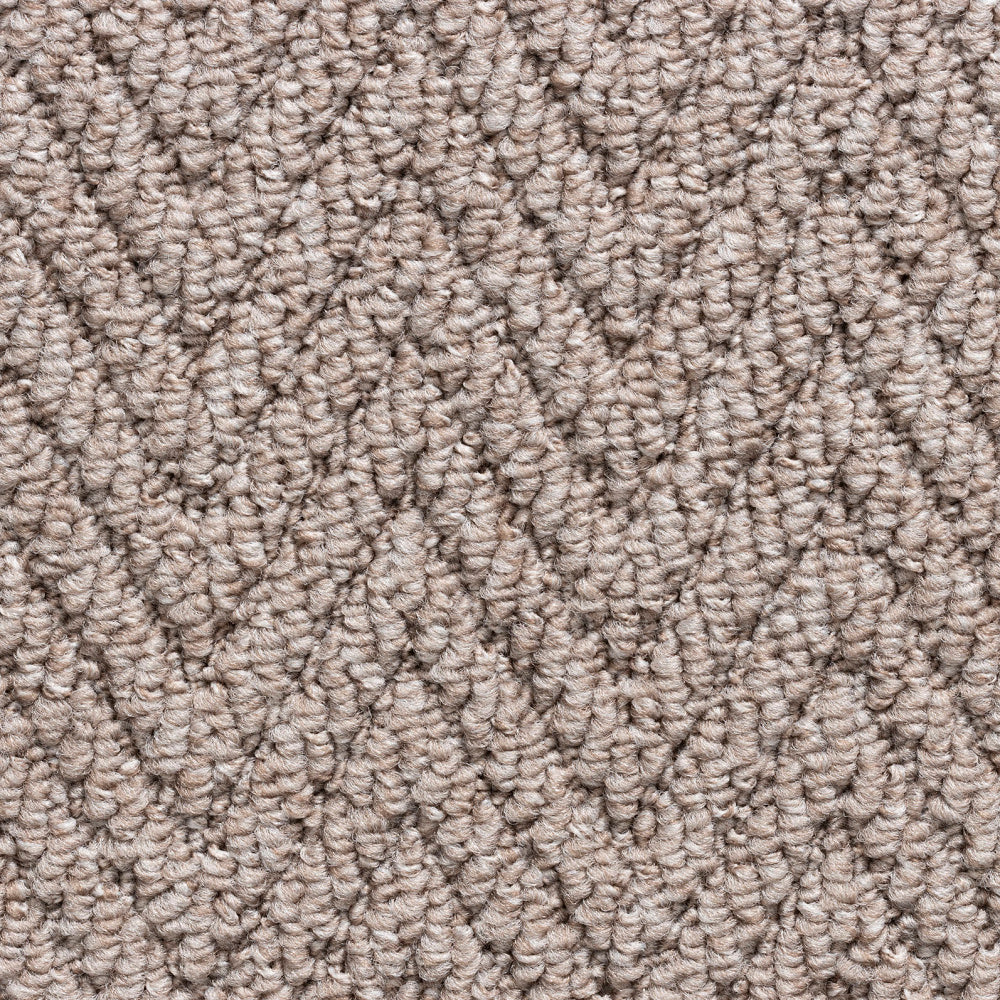 Elise hemp herringbone taupe stair runner
