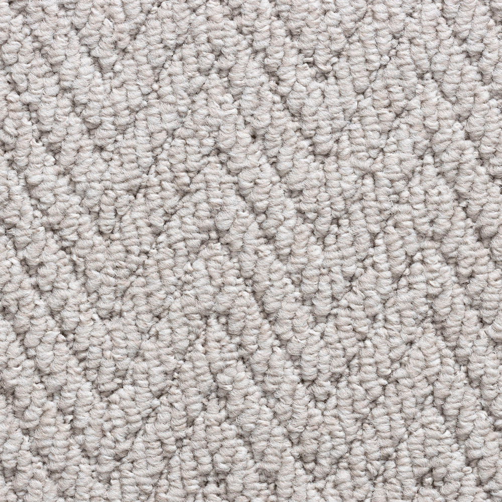 Elise beige herringbone grey stair runner