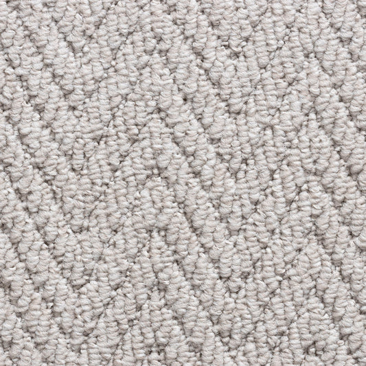 Elise beige herringbone grey stair runner