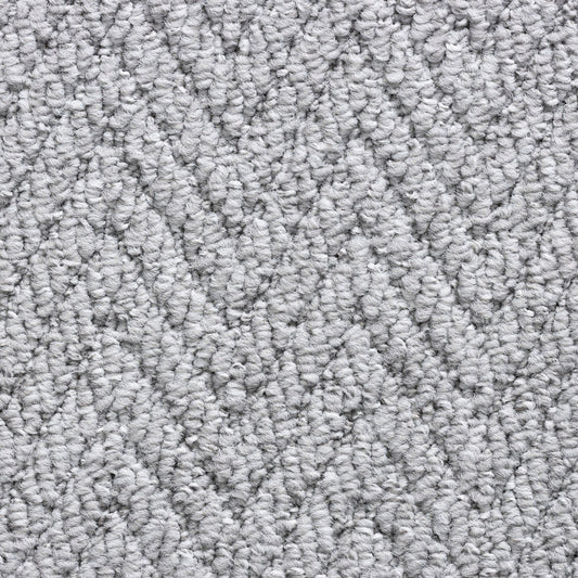 Elise grey herringbone grey stair runner