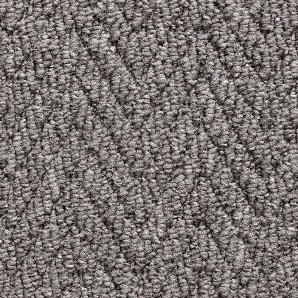 Elise nickel herringbone grey stair runner